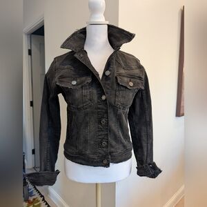 Zara Charcoal Denim Jacket